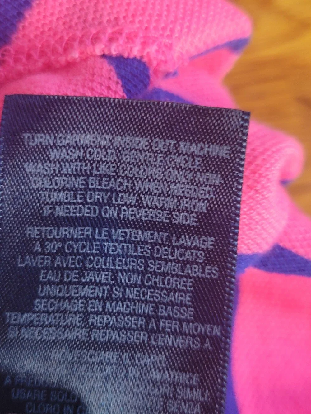 Ralph Lauren Pink and Navy Striped Sleeveless Polo Dress with Orange Crest